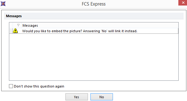 Figure 5.2 -  Embed Picture Message
