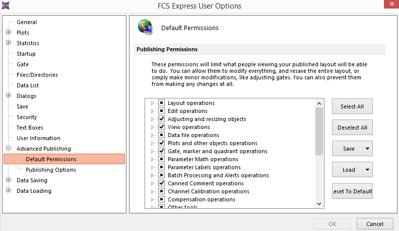 Figure 8.45  Advanced Publishing Default Permissions