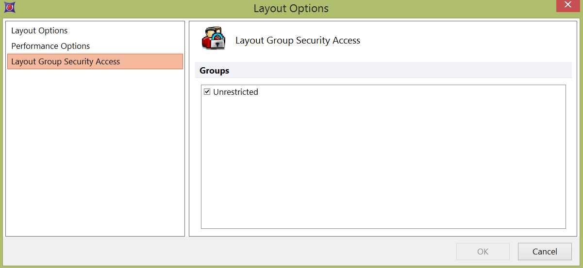 Figure 38.31  Assigning a Layout to a Security Group