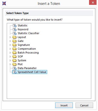 Figure 19.30 - Insert Spreadsheet Cell Value Token