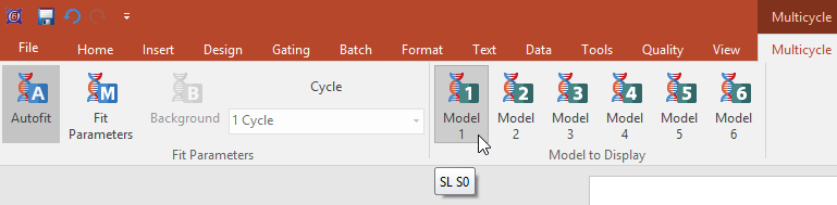Figure 3.31  Multicycle Tab with Model 1 Name while hovering