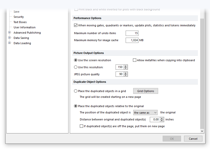 Figure 8.3  General options