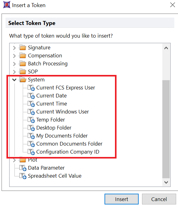 Figure 19.23 - System Tokens