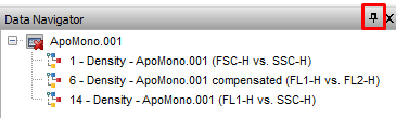 Figure 4.28  Auto Hide Pin Icon in a Docked Window