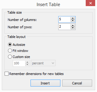 Figure T28.68  Insert Table Configuration