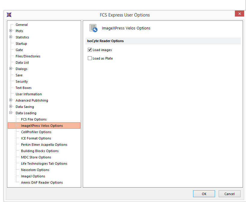 Figure T28.54 Correct Settings for Data Loading