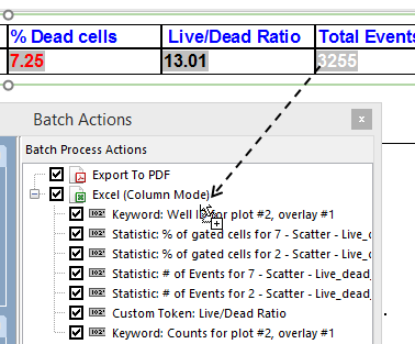 Figure T28.79  Drag and Drop Onto the Batch Actions List