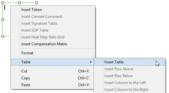 Figure T28.67 Inserting a Table