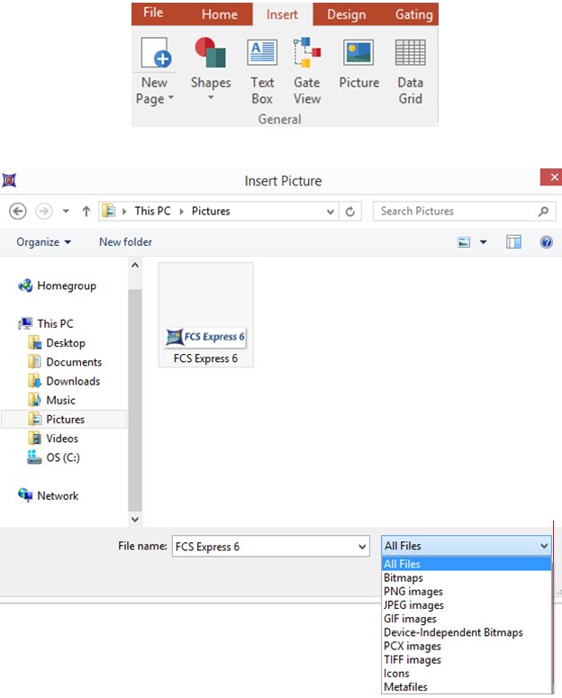Figure 5.1 -  Insert Picture Dialog