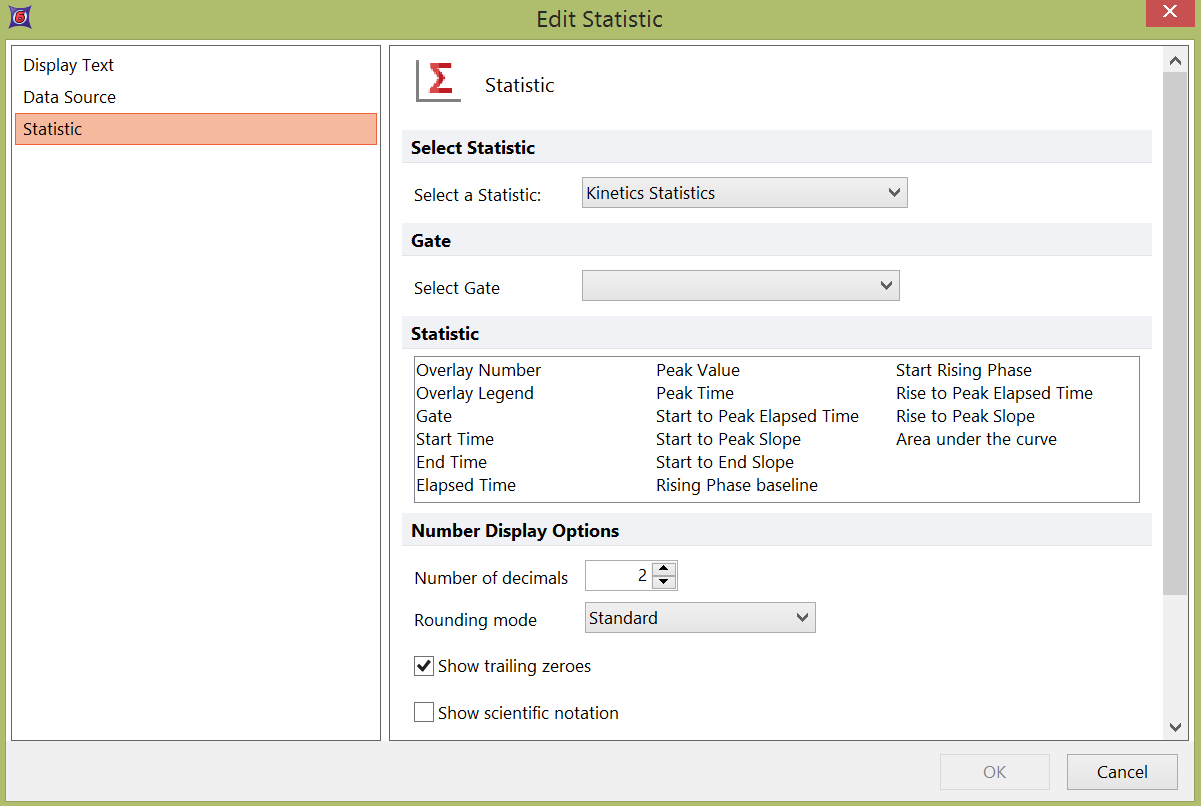 Figure 27.5  Creating a Kinetics Statistics Token