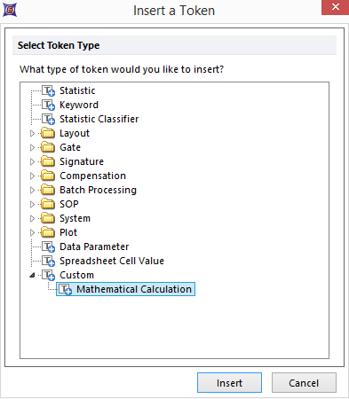 Figure 19.36  Insert a Token Dialog