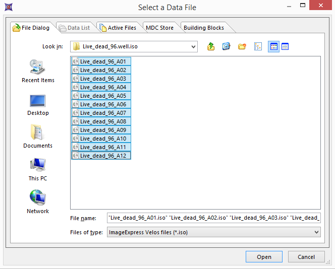 Figure T28.57  Selecting the Data Files to Import