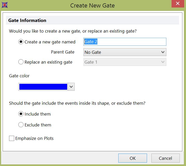 Figure 9.3  Create New Gate Dialog