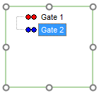 Figure 9.32  Linked Gates with Chain Icon