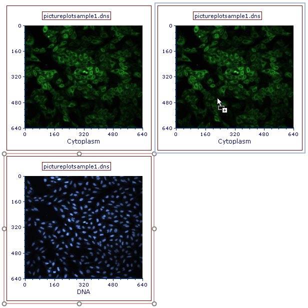 Figure T28.16 Drag and Drop a Picture Plot onto Another Picture Plot to Create a 2d Overlay