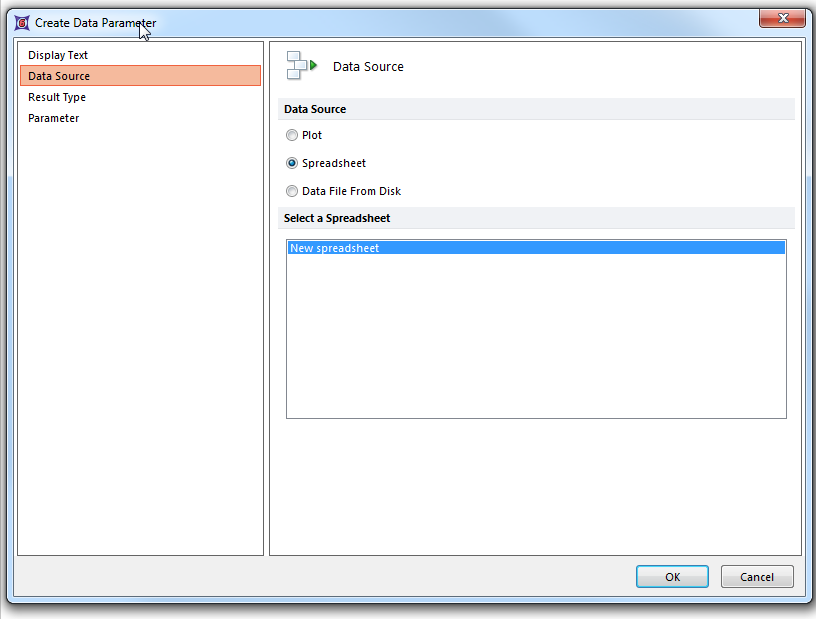 Figure 11.55  Create Data Parameter -- Data Source