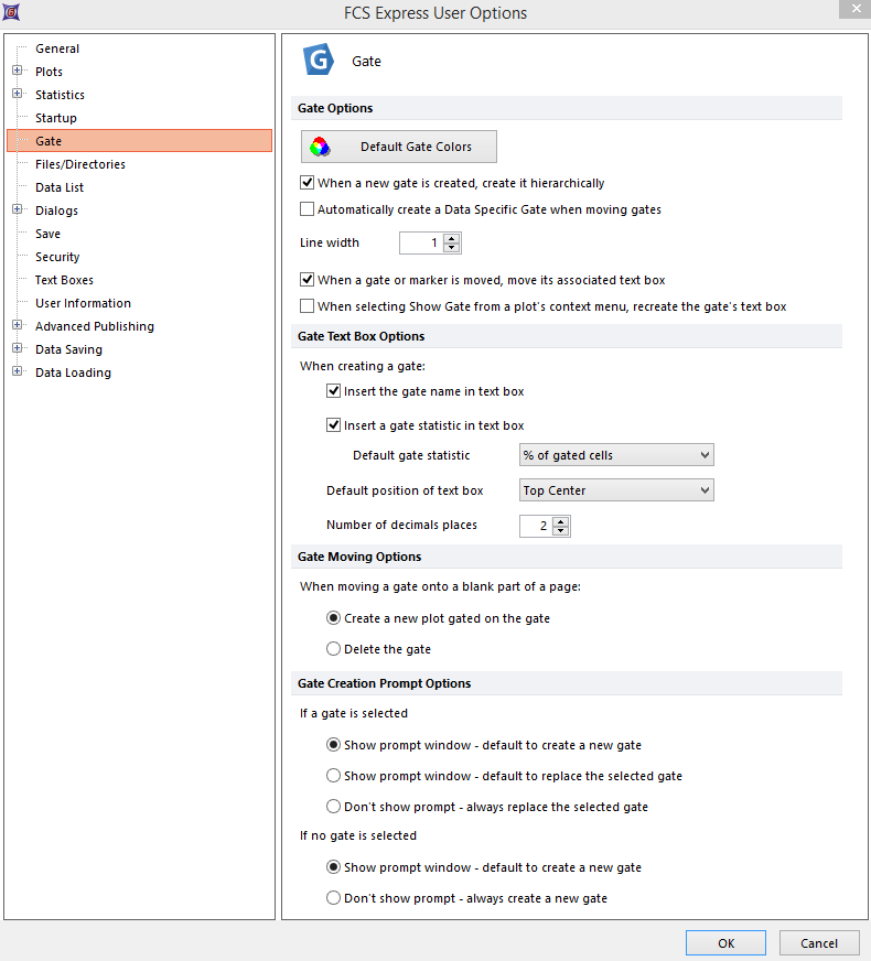 Figure 8.24  Gate options