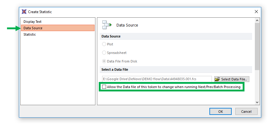 Statistics within the spreadsheet can be made independent from the currently loaded iteration by unchecking the "Allow the Data file of this token to change when running Next/Prev/Batch Processing" option.