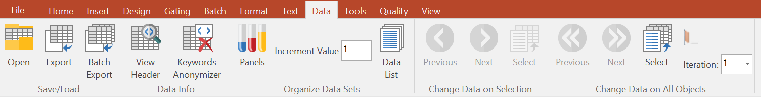 Figure 3.25 - Data Tab