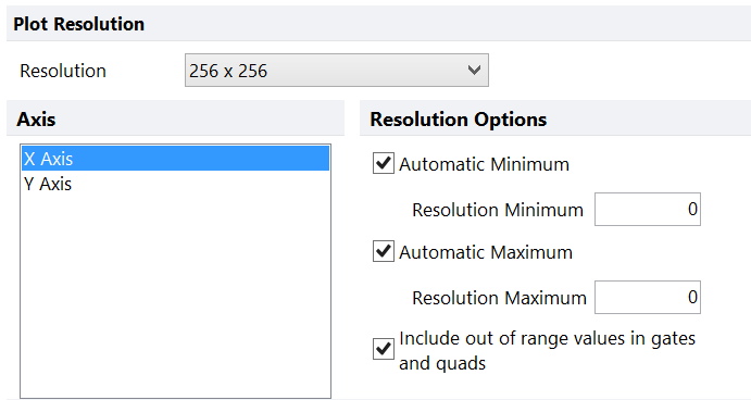 Figure 8.68  2D Plot Resolution Options