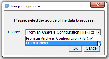 Figure T28.98 Selecting Images to process from a folder in ImageJ.