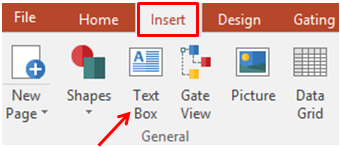 Figure 6.1 - Inserting a Text Box