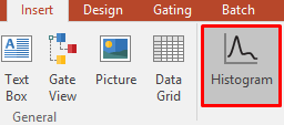 Figure T29.22  Selecting histogram from the Insert tab of the Ribbon