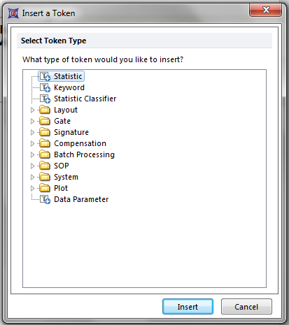 Figure T22.15  Insert a Token Dialog
