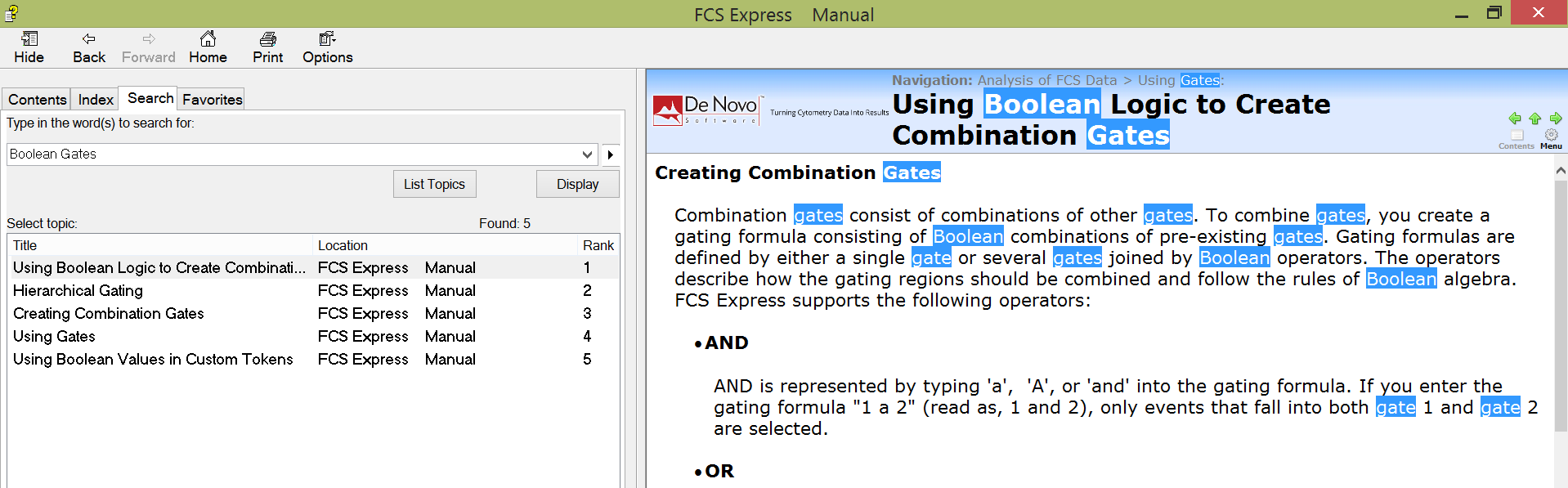 Figure 2.1 The integrated help and manual within FCS Express.