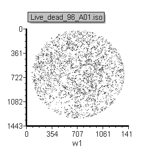 Figure  T25.7  A Picture Plot displaying the image from the first well in the plate.