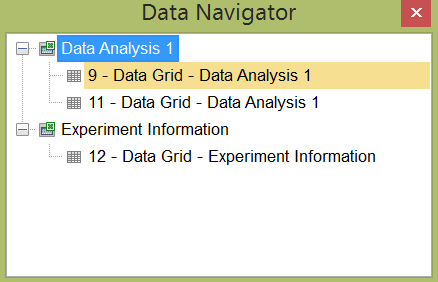 Figure 11.3 - Working with multiple spreadsheets and copies of spreadsheets in the Data Navigator. 