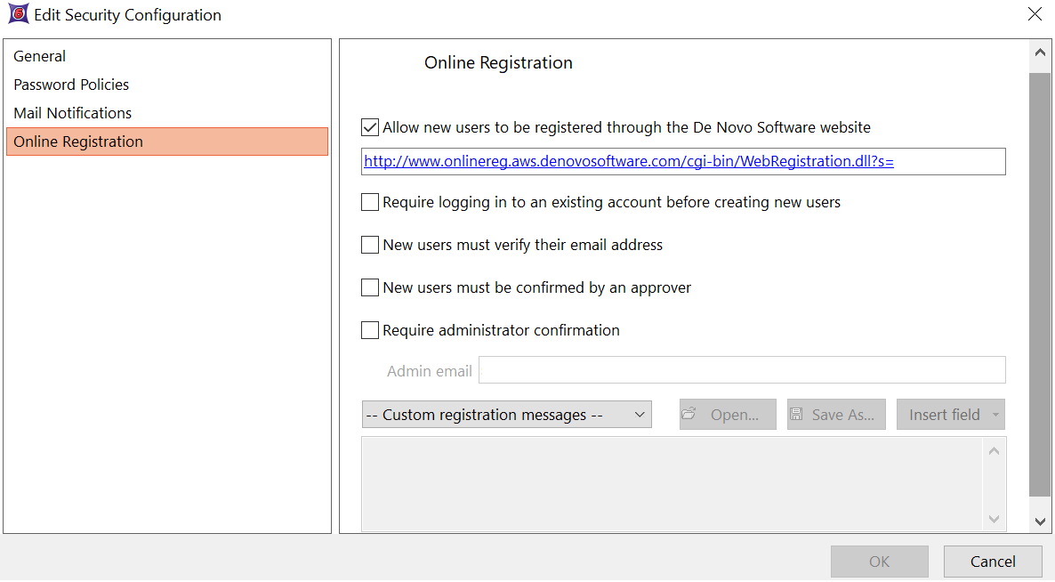 Figure 38.14 - The Online Registration dialog in FCS Express is available to site license adminstrators. 