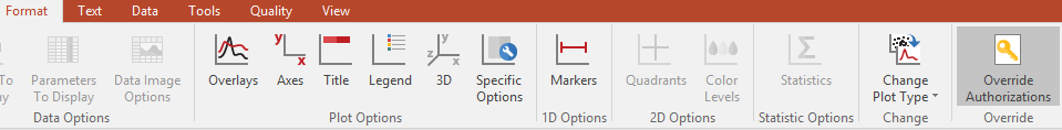 Figure 37. 6 Override Authorizations under Format tab