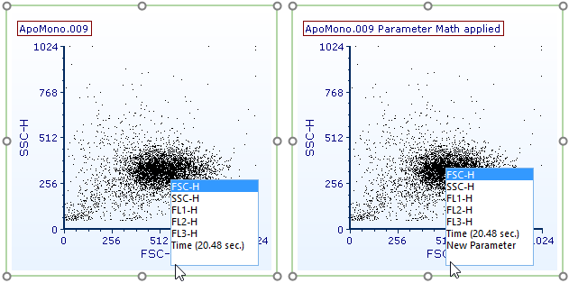 Figure 29.10 - Parameters created in Parameter Math can be accessed as standard parameters