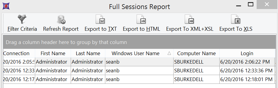 Figure 38.41 The report after the column has been moved.