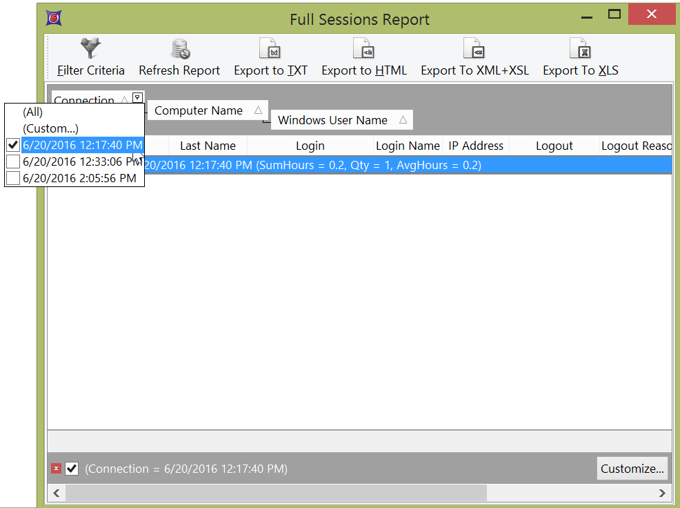 Figure 38.45 Using a check box to further classify a group or sub-group