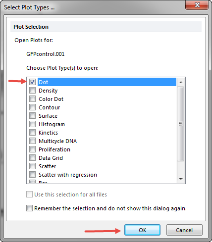 Figure T2.8  Select Plot Types... Dialog