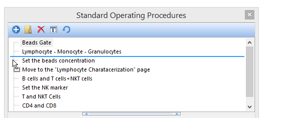 Figure 35.5 Changing Order of Steps in SOP by clicking and dragging