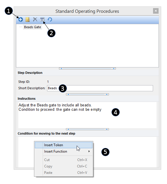 Figure 35.4 Adding Steps to SOP