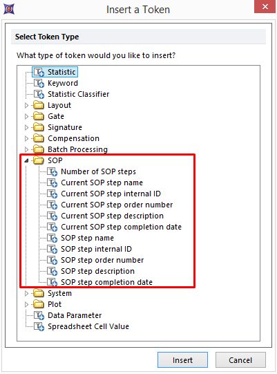 Figure 19.22 - SOP Token List