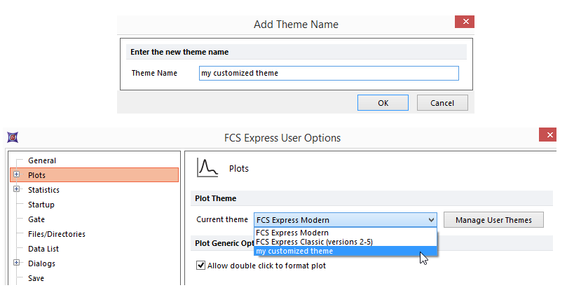 Figure 8.5  Plot Theme options