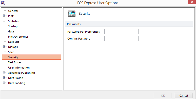 Figure 8.42  Security options