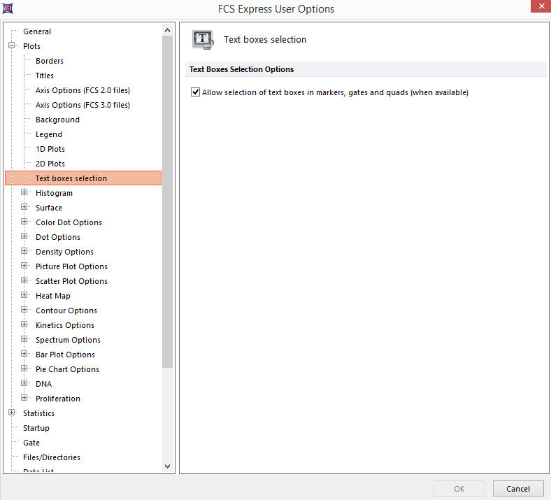 Figure 8.11 Text box selection options Figure 8.11 Text box selection options