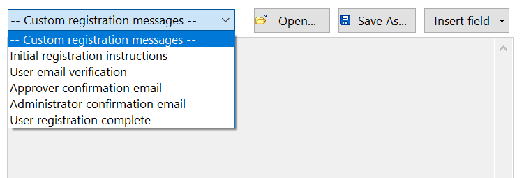 38.17 - The custom registration message dialog. 