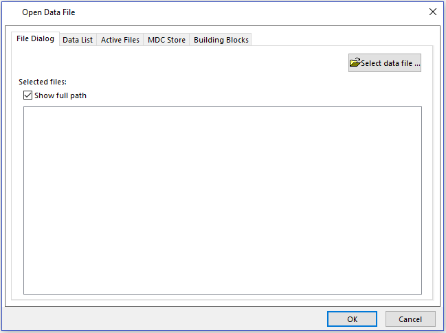 Figure 20.36 - Open Data File dialog