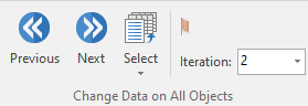 Figure 6.21 Change data on all objects
