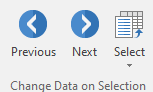 Figure 6.19 Change Data on Selection
