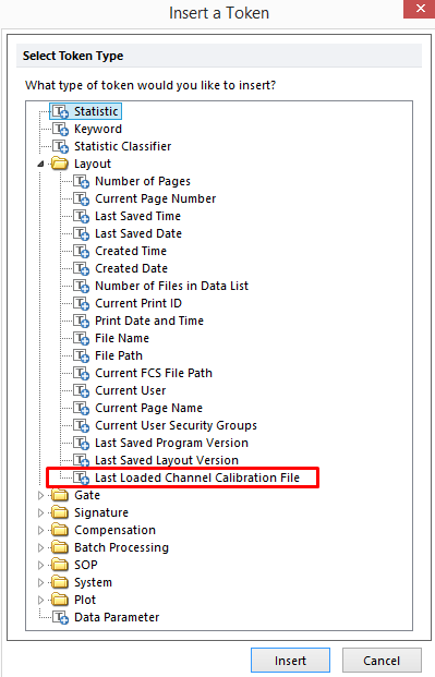 Figure 9.178 Last Loaded Channel Calibration File Token Type