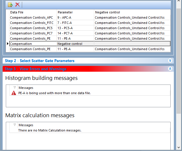 Figure 9.25 Step 3: View Errors and Warnings displaying a warning for duplicated parameter.