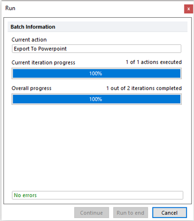 Fig. T34.16. Running the Batch Process